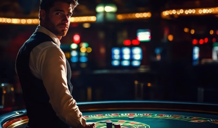 Tampilan live dealer Pretty Gaming di bdkasino dengan meja roulette dan chat interaktif